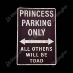 Reflective Aluminum Sign - Reflective Lady Parking Only Aluminum Sign